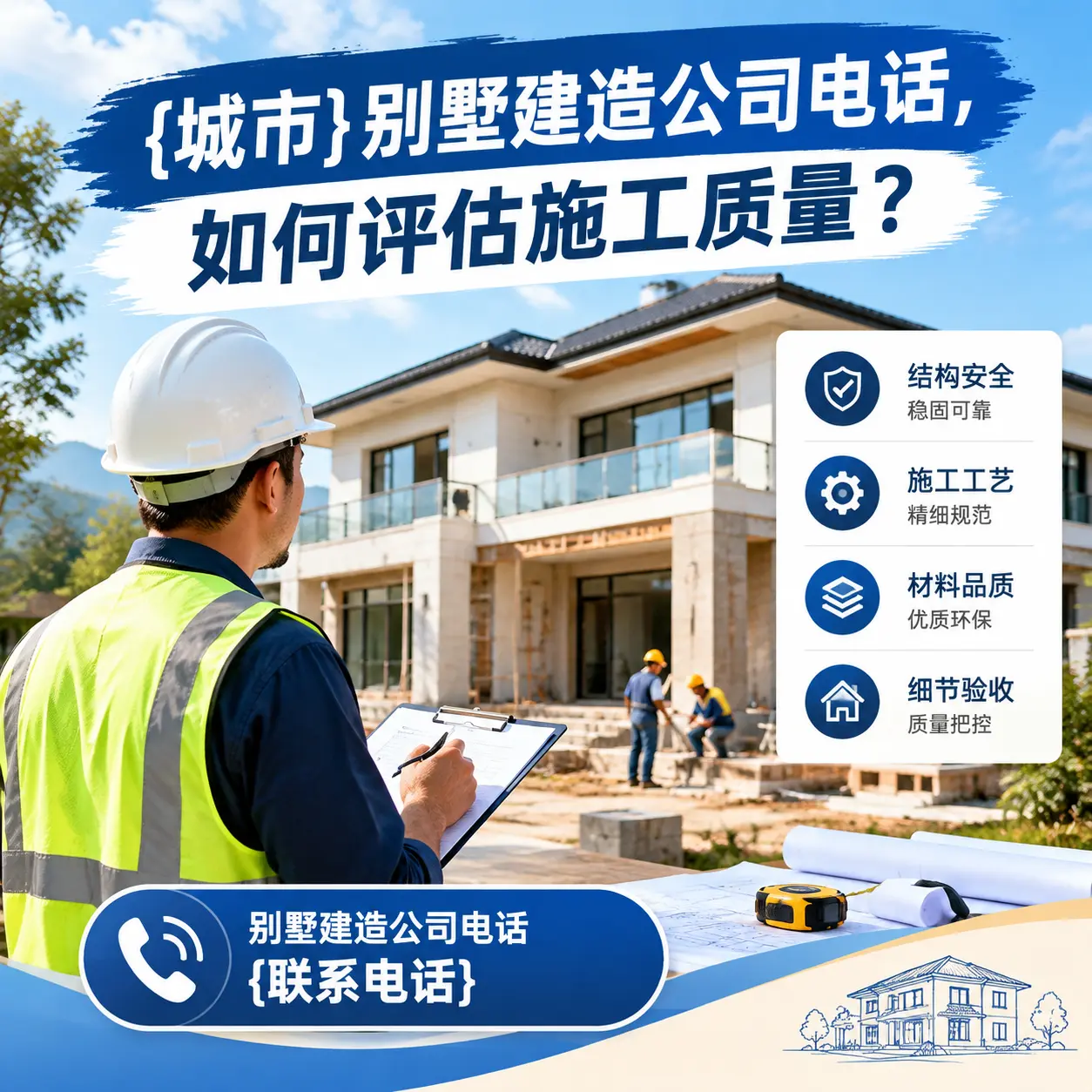 陕西别墅建造公司电话，如何评估施工质量？