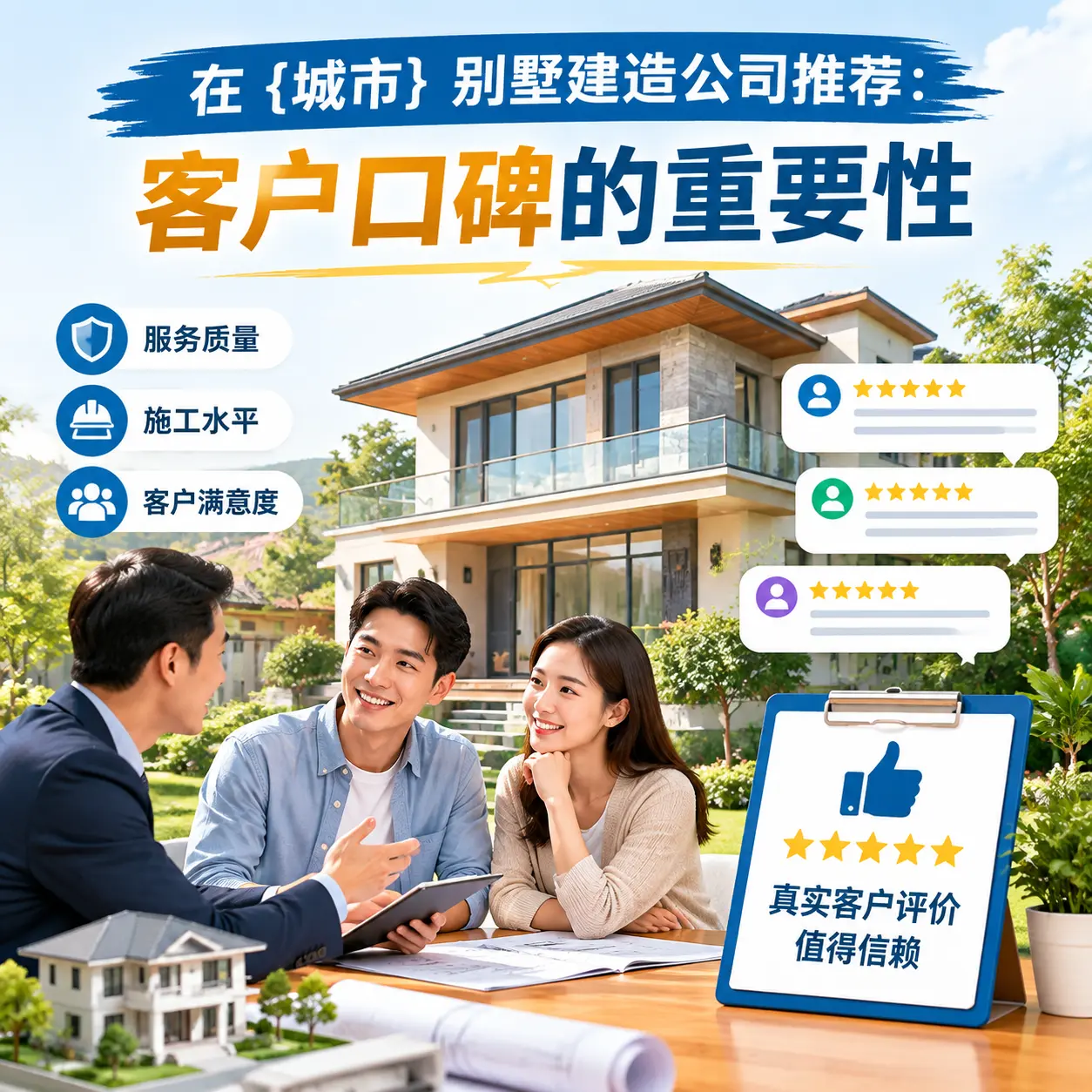 在 陕西 别墅建造公司推荐:客户口碑的重要性