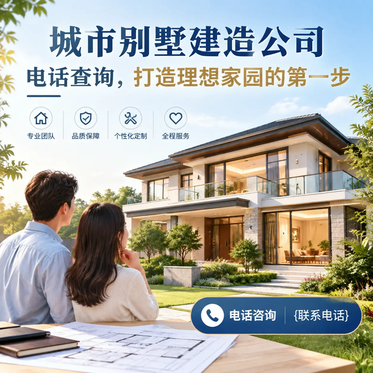 陕西别墅建造公司电话查询,打造理想家园的第一步