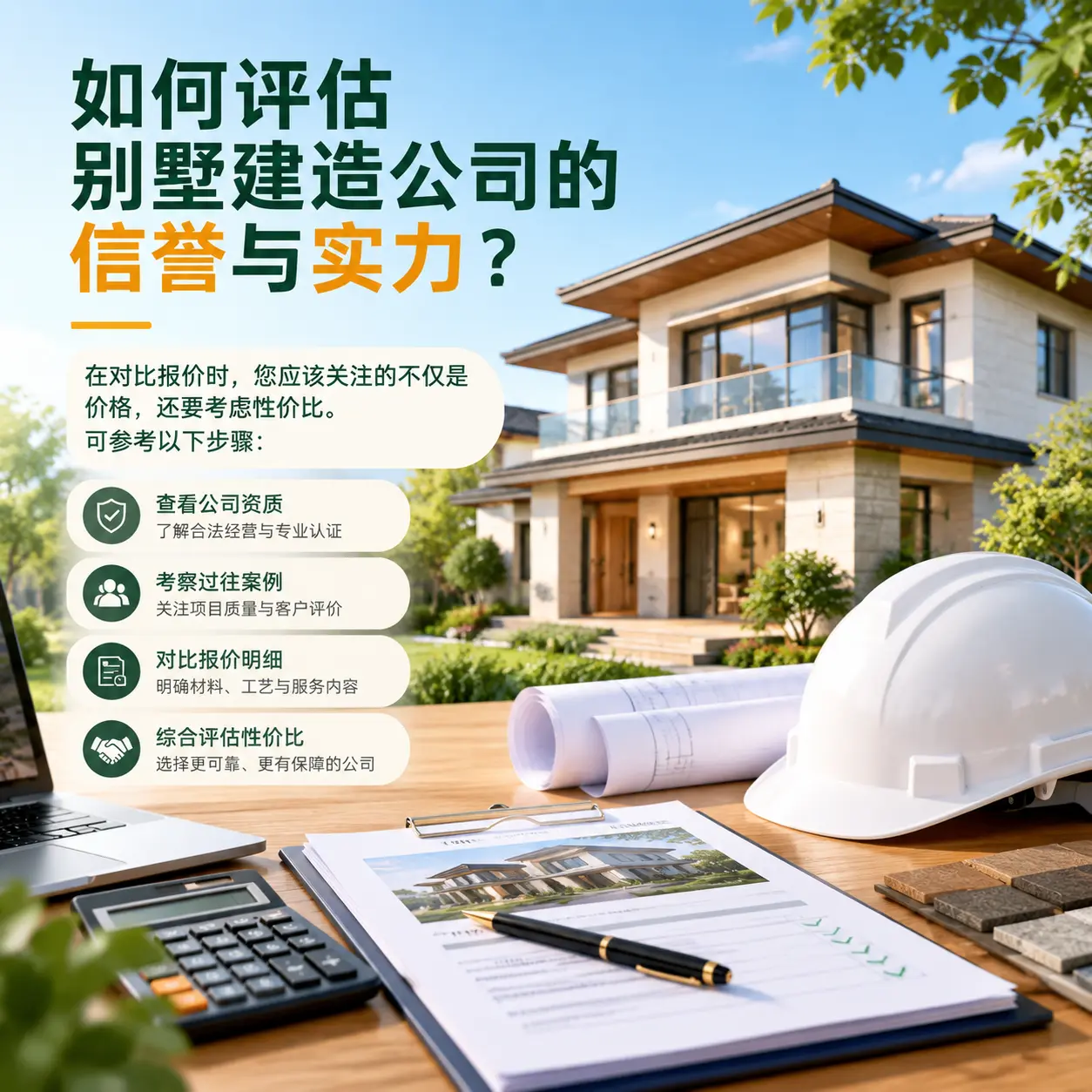 如何评估 陕西 别墅建造公司的信誉与实力？