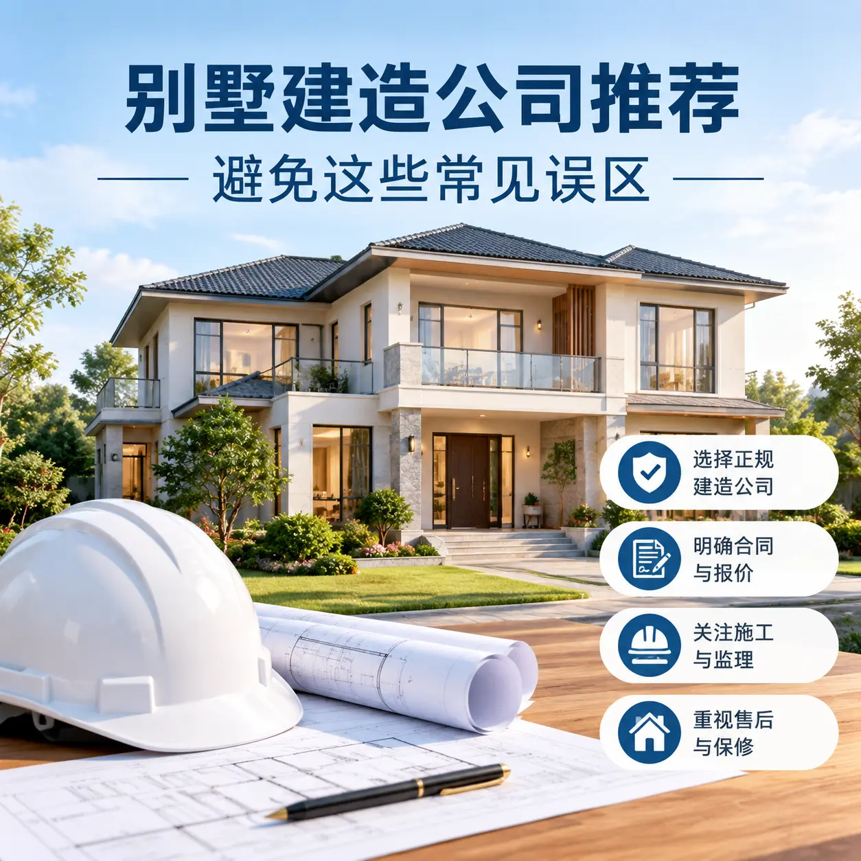 别墅建造公司推荐,避免这些常见误区