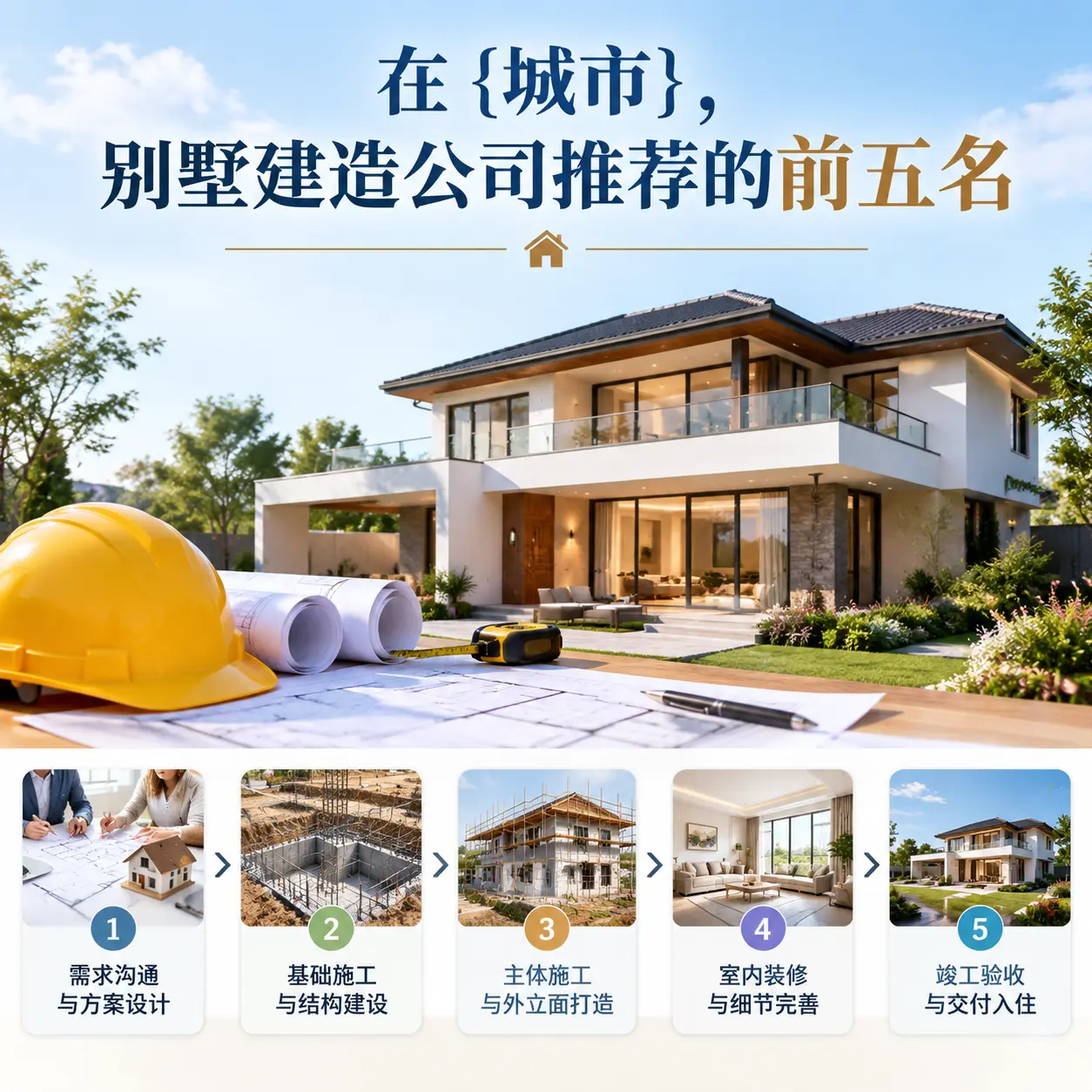 在 陕西，别墅建造公司推荐的前五名