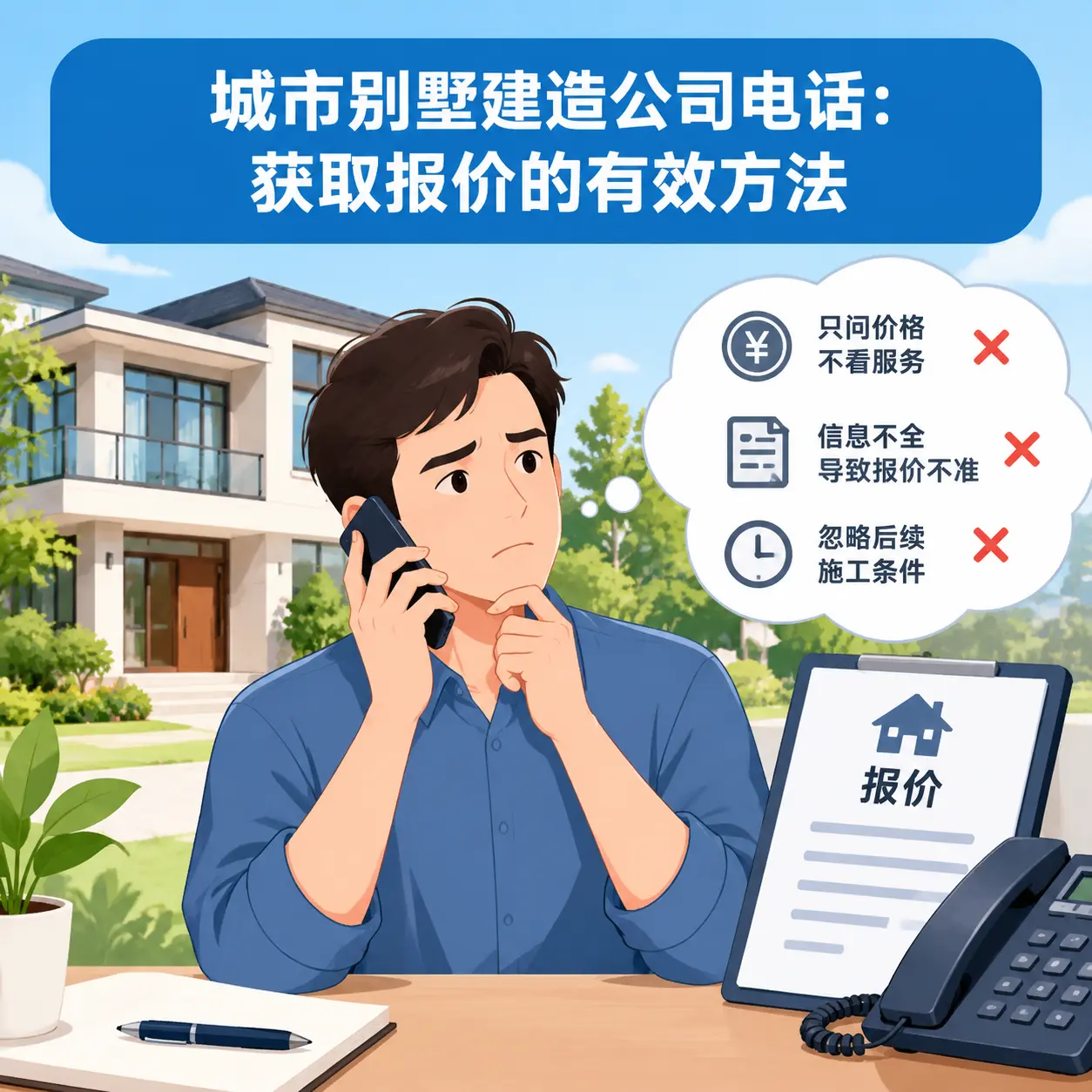 陕西别墅建造公司电话:获取报价的有效方法