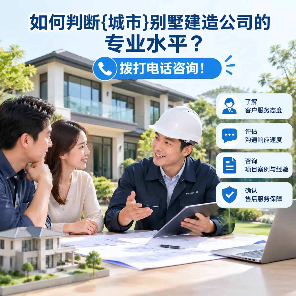 如何判断陕西别墅建造公司的专业水平？拨打电话咨询！